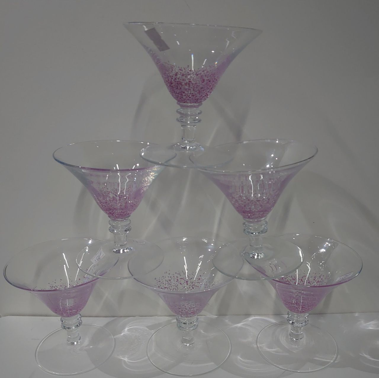 6 stk. Flotte Desserglass.