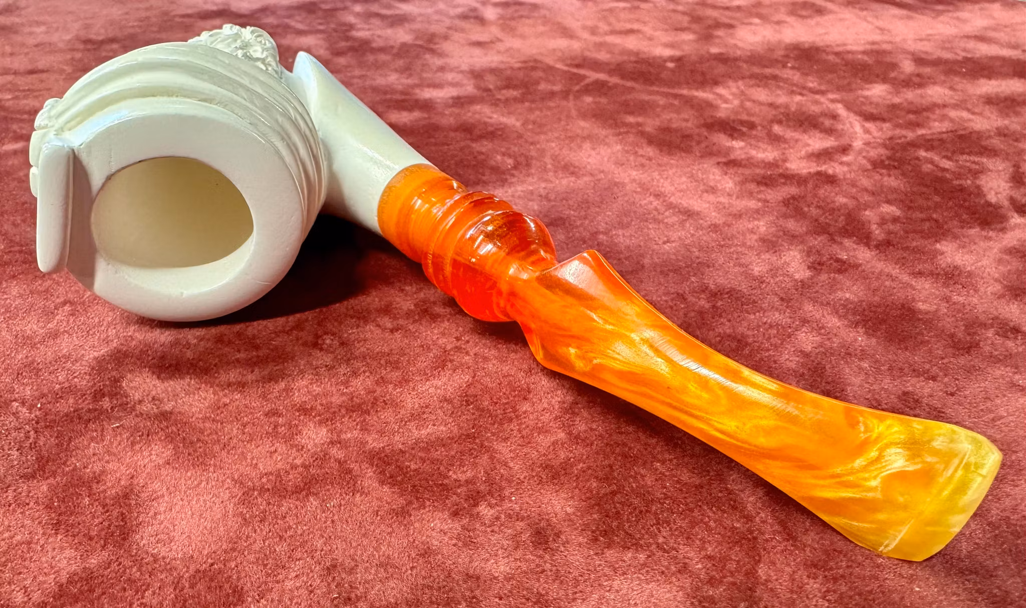 Meerschaun pipe i futurale