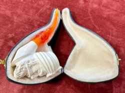 Meerschaun pipe i futurale