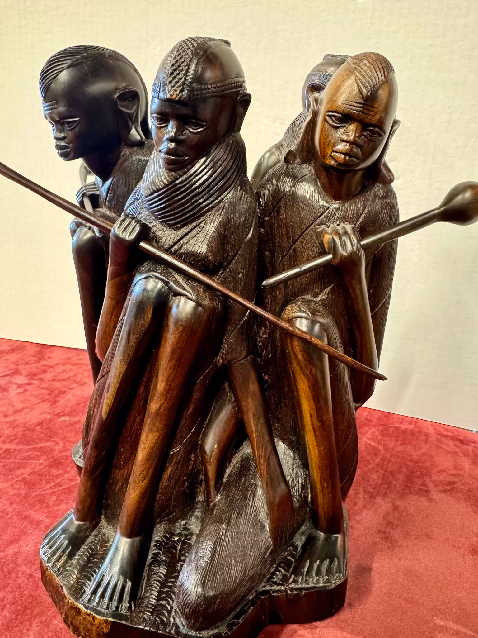 Masai Krigere i ibenholt