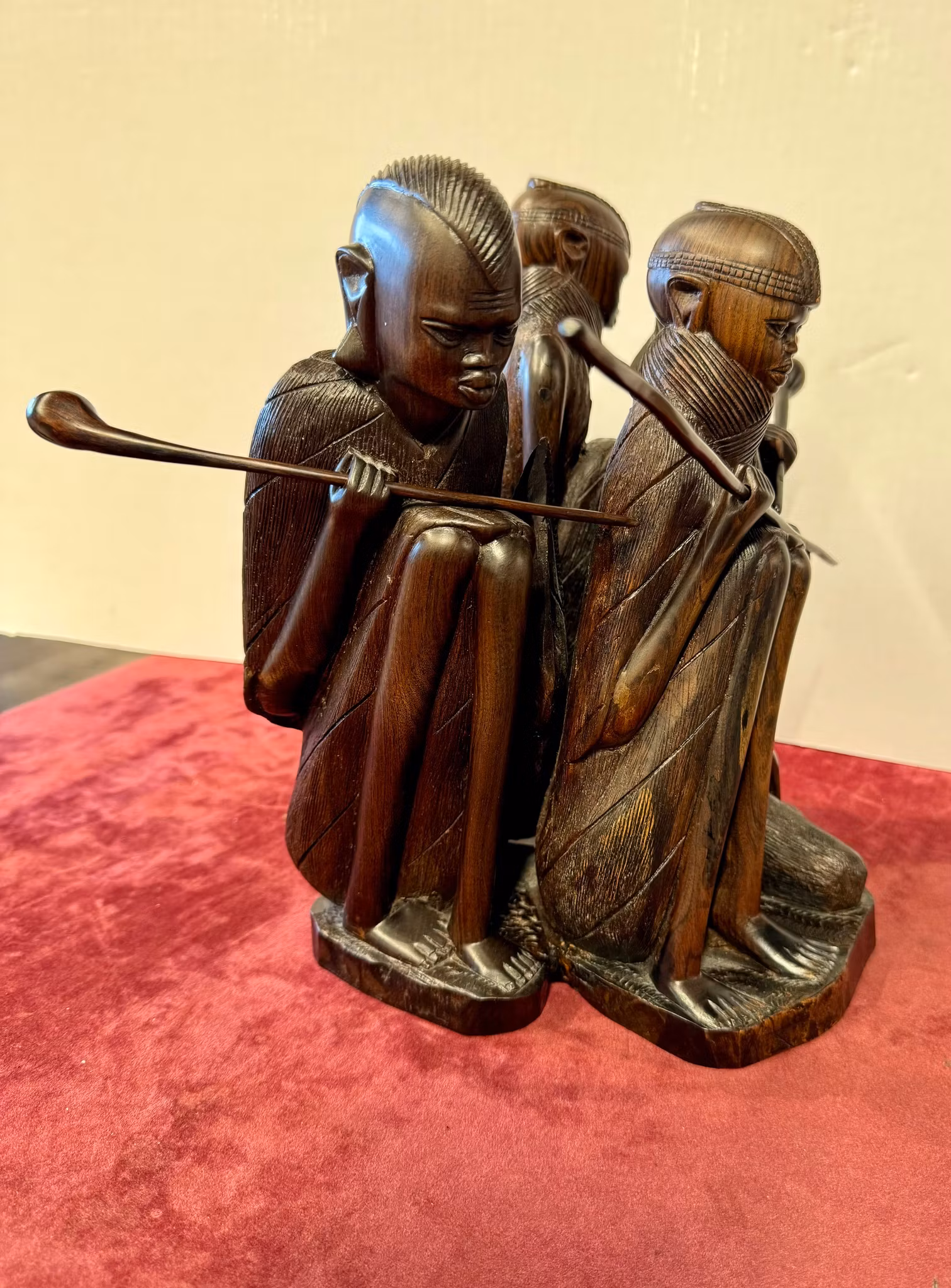 Masai Krigere i ibenholt