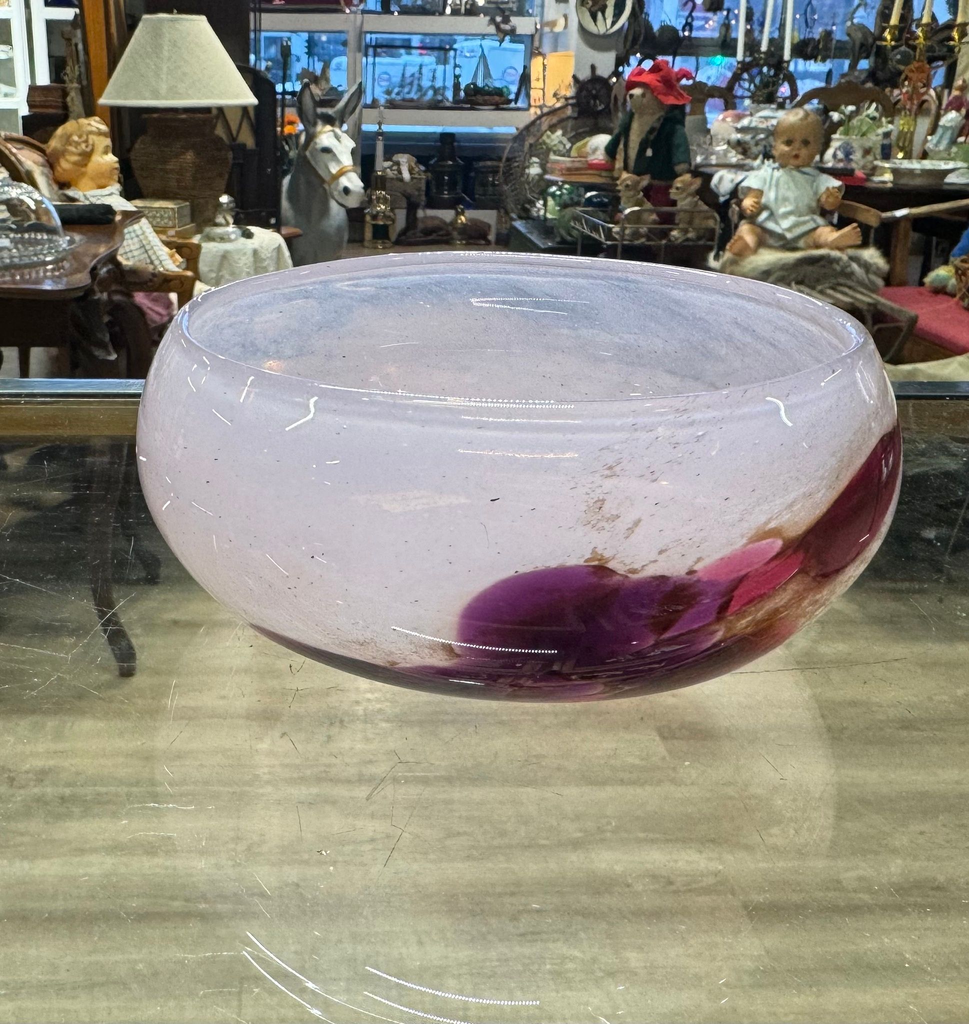 Pen kunstglass bolle/skål