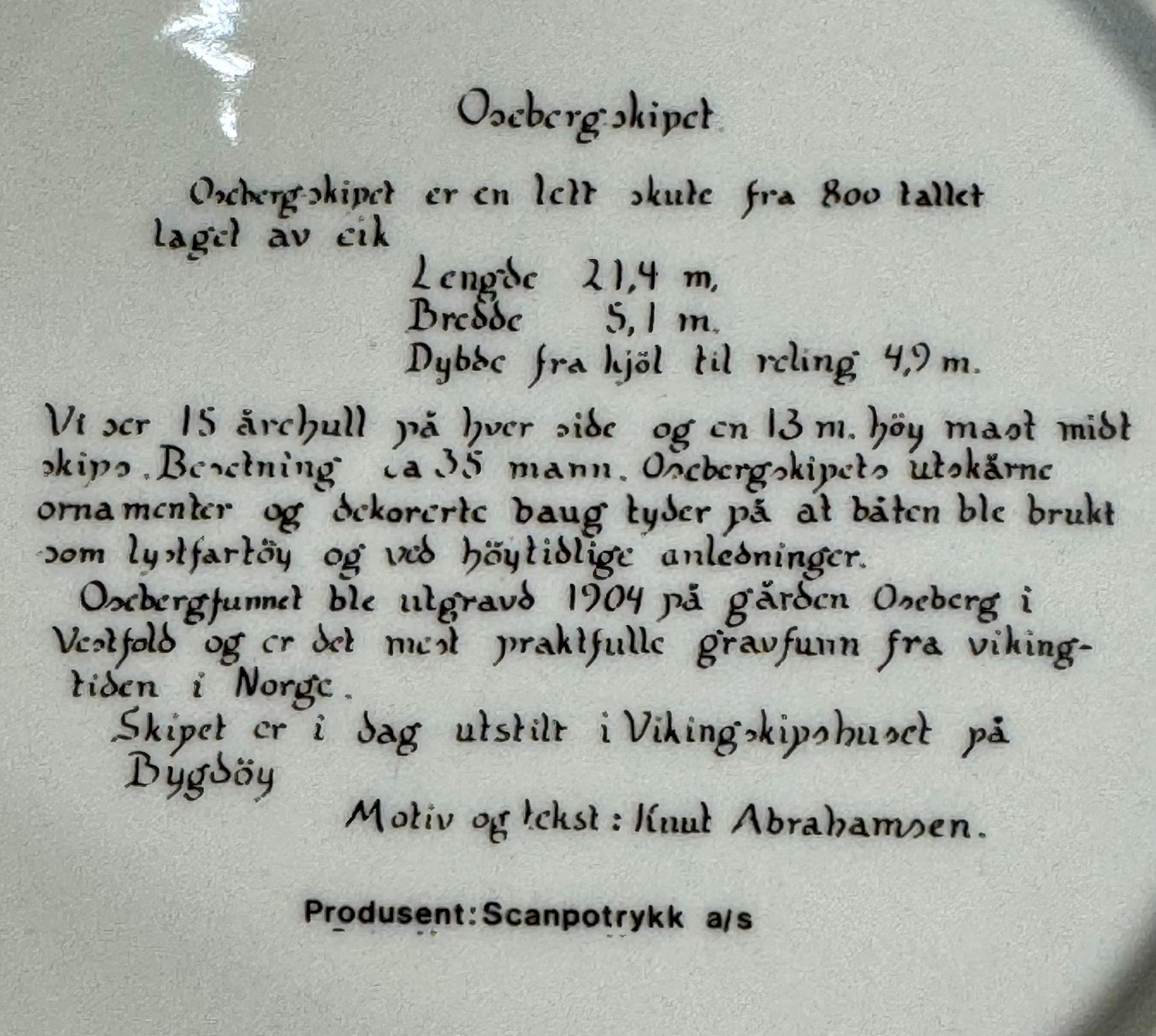 Platte Osebergskipet