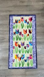 Veggteppe med Tulipaner