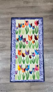 Veggteppe med Tulipaner