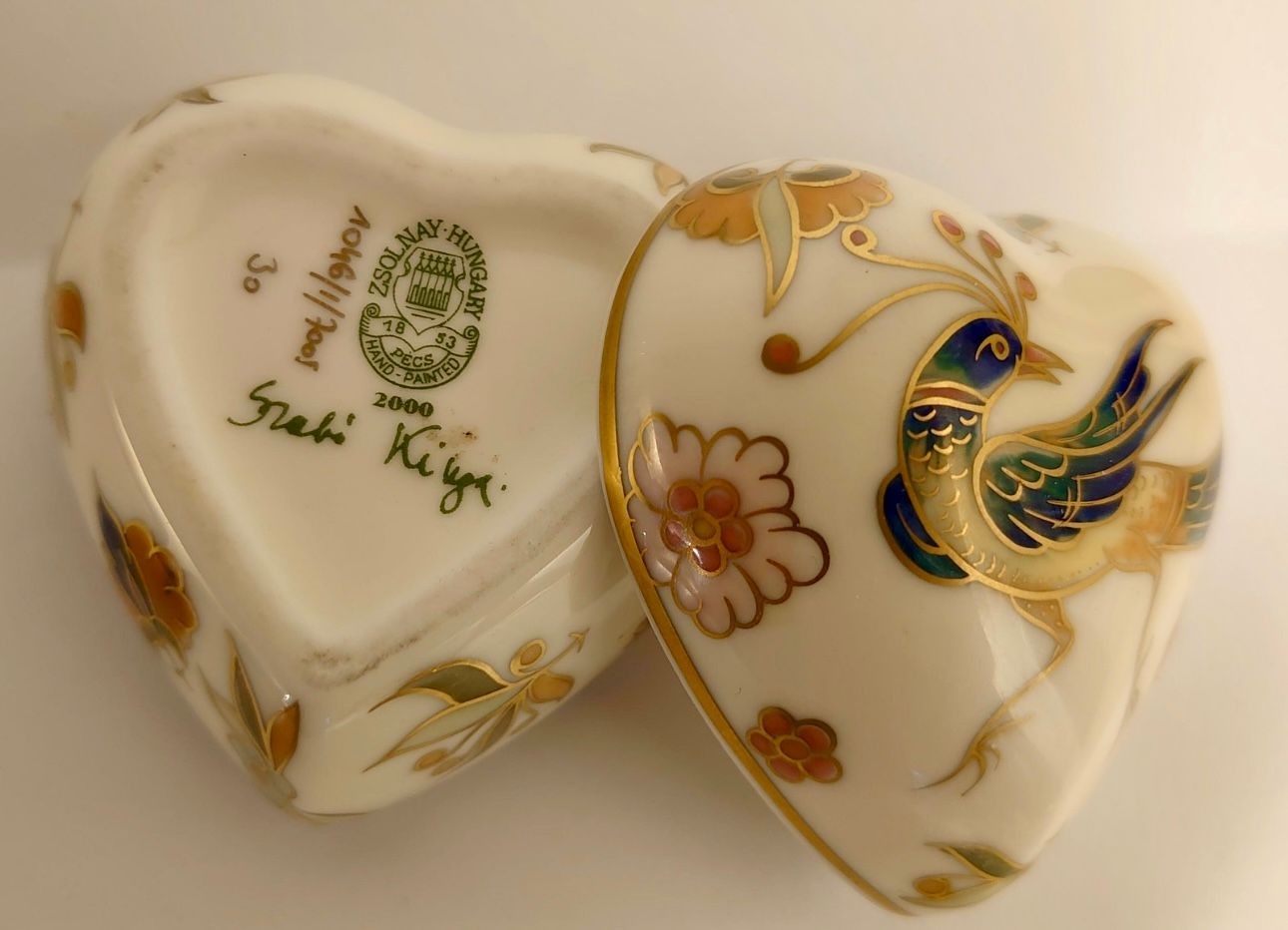 Zsolnay Hungary Smykkeskrin