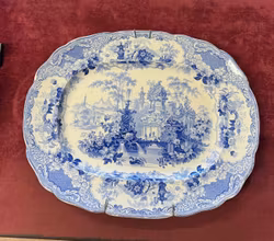 Staffordshire blått og hvitt "siciliansk"
