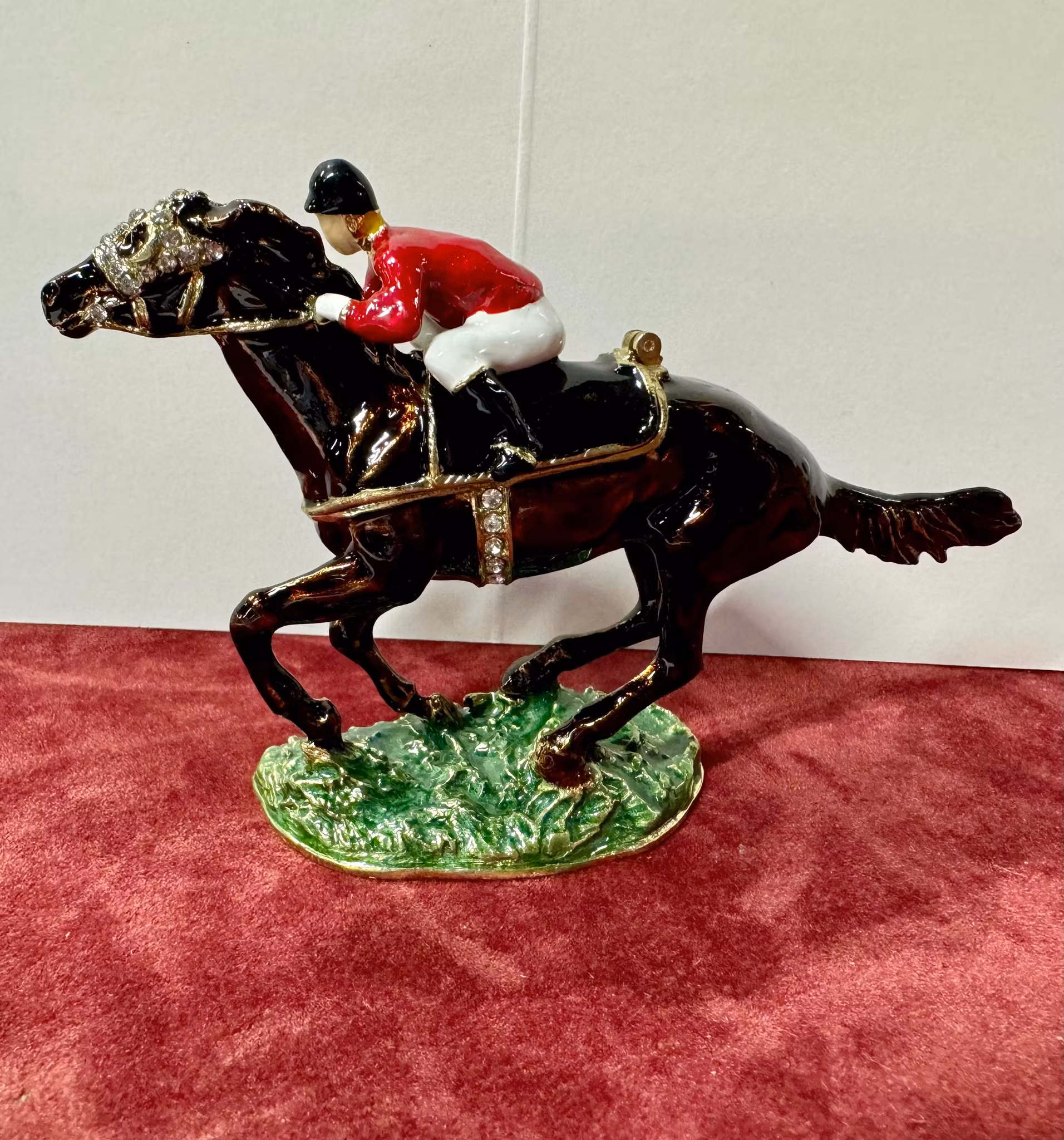 Smykkeboks Hest med rytter