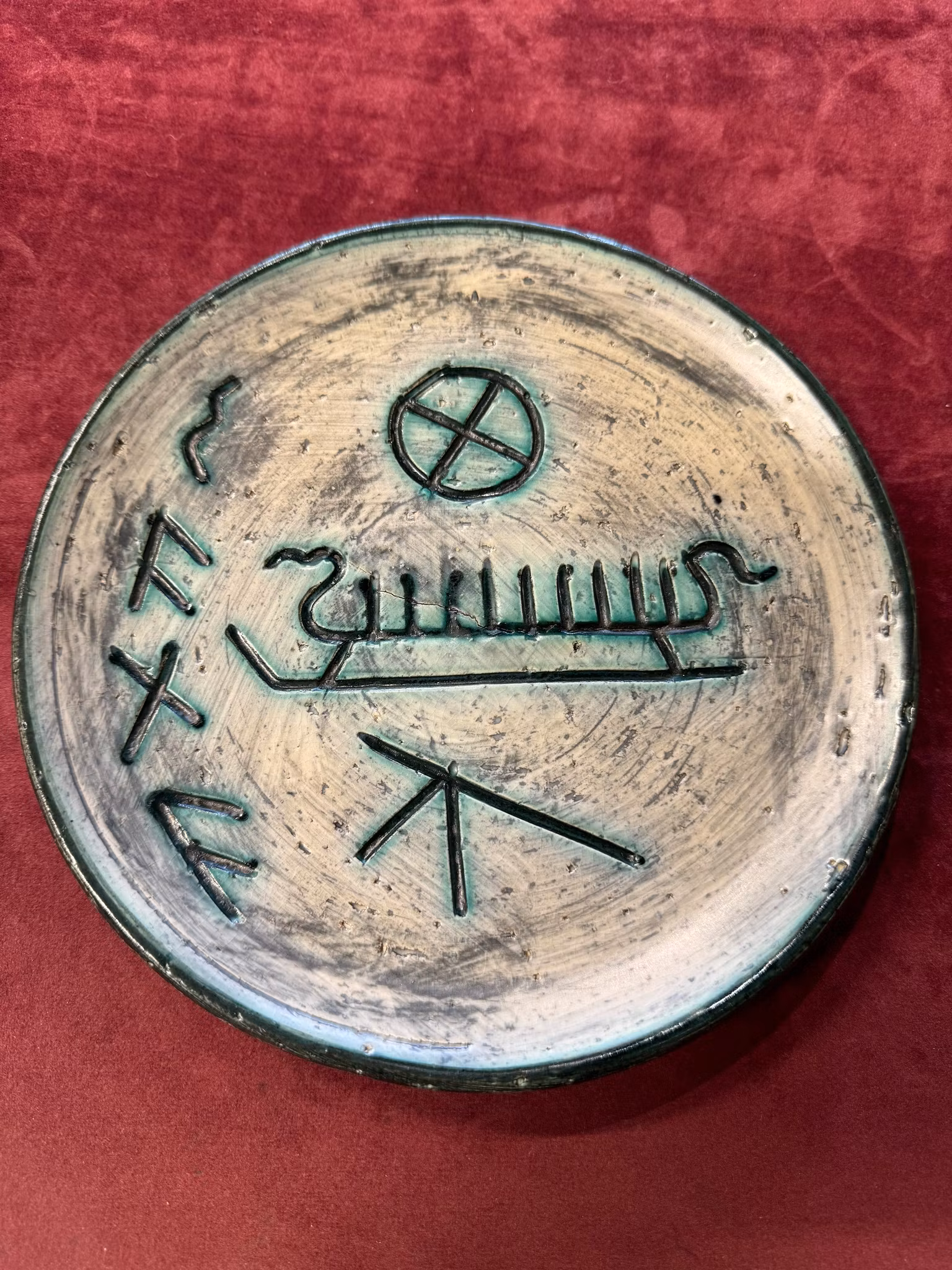 Viking «Saga»  Veggfat  fra Arol keramikk i Halden