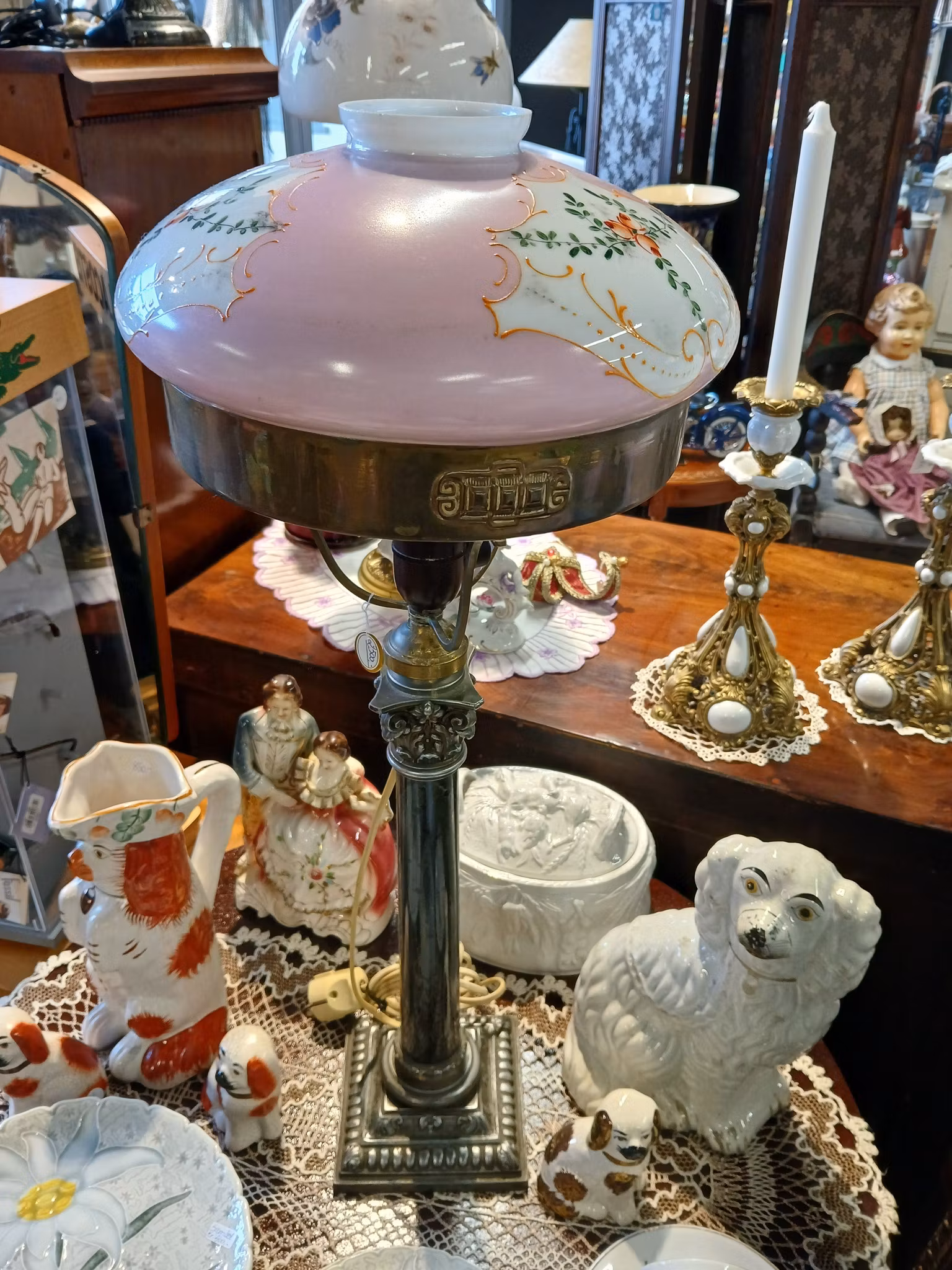 Antikk lampe eletrisk