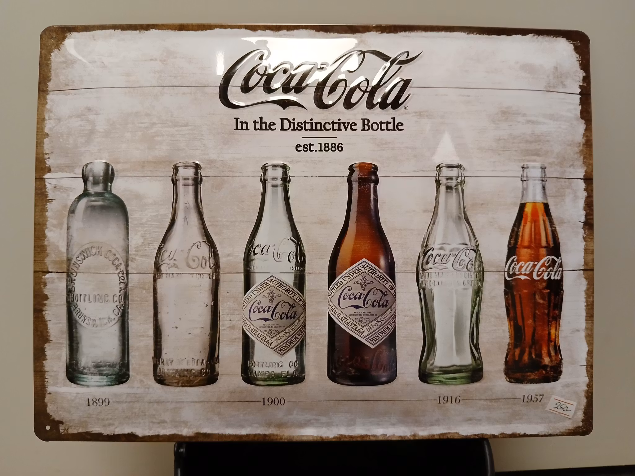 Coca Cola , metalskilt