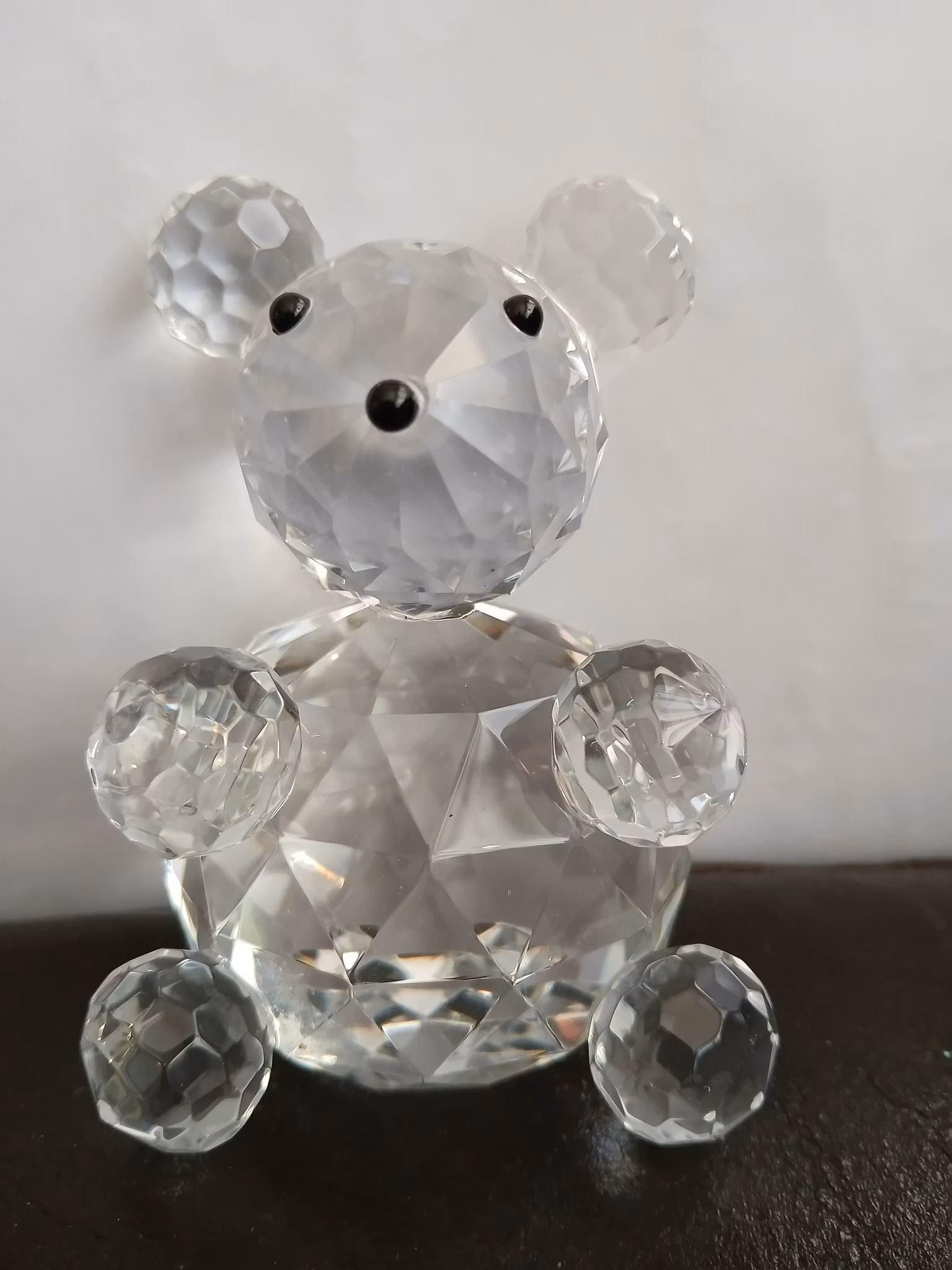 Bamse i fasett slipt krystal