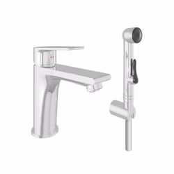 Svedbergs halde tvättställsblandare krom med handdusch