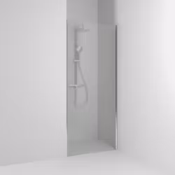 Svedbergs skoga nischdusch rak 80x198 alu blank/frostglas enkel