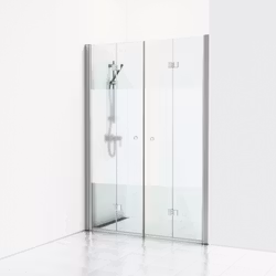 Svedbergs skoga nischdusch vikbar 158 alu blank/halvfrost dubbel