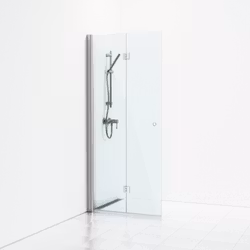 Svedbergs skoga skärmvägg vikbar 67x198 alu blank/klarglas