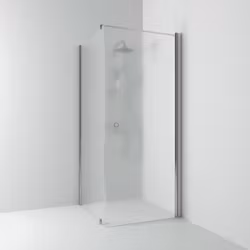 Svedbergs skoga hörndusch rak/fast 90x73x198 alu matt/frostglas