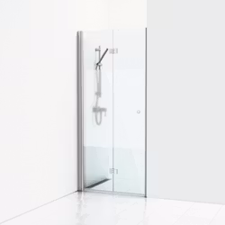 Svedbergs skoga nischdusch vikbar 70 alu blank/halvfrost enkel