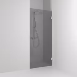 Svedbergs 180° nischdusch 98,5x200 krom/rökglas