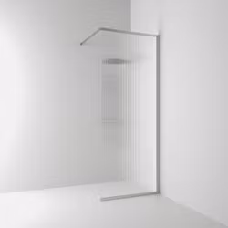 Svedbergs langfoss skärmvägg rak/fast 80x230 alu matt/linjeglas