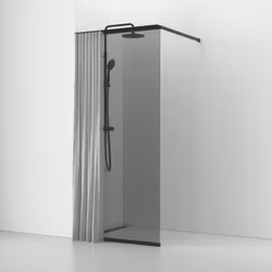 Svedbergs langfoss gardinskena 80 svart matt