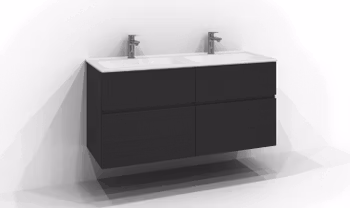 Svedbergs poem underdel profil 120x45 svart ask 4låd