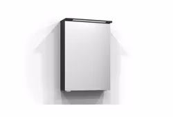 Svedbergs skuru spegelskåp 50 svart ask led jfb