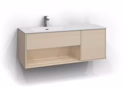 Svedbergs epos underdel plan 120x45 vit ask 1+1l öppen förvaring