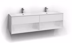 Svedbergs epos underdel plan 160x45 vit 1+1l öppen förvaring push