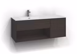 Svedbergs epos underdel plan 120x45 brun ask 1+1l öppen förvaring push