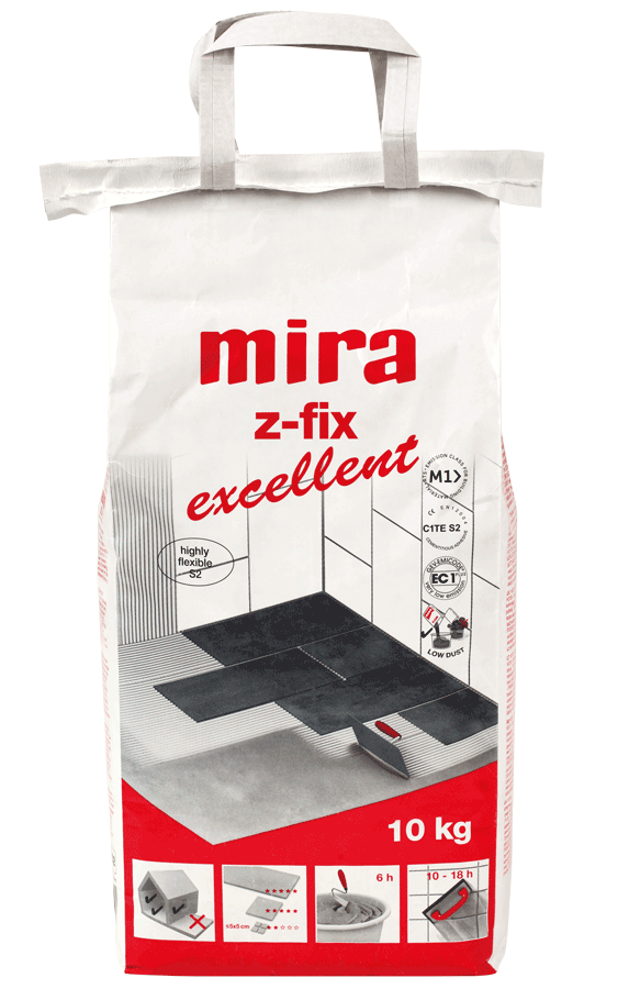 Mira z-fix, excellent, hvid letklæb, 10 kg
