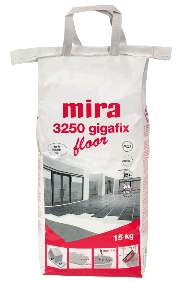 Mira 3250 gigafix floor, hvid, 15 kg