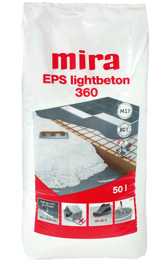 Mira EPS lightbeton 360 - 50 l, 1 st