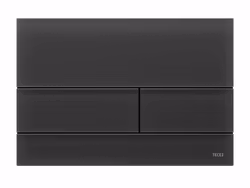 TECEsquare spolknapp satinerad svart satinerat glas