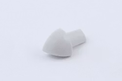 Trevägshörn pl 10mm ljusgrå