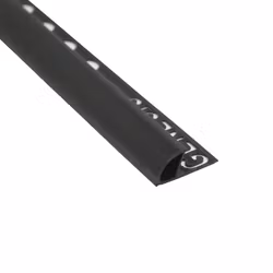 Kakellist pl. rund 8mm svart