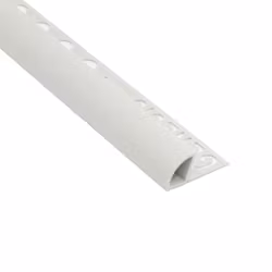 Kakellist pl. rund10mm ljusgrå