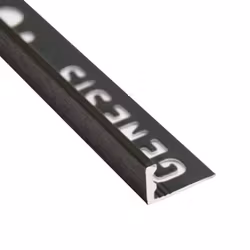 Kakellist L alu 10mm bor svart