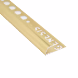 Kakellist rund 12 mm mässing