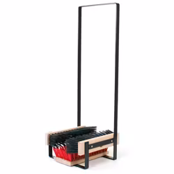 Skoskrapa Grov Svart/röd