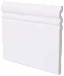 Sekel vit blank sockel 15x15cm kakel