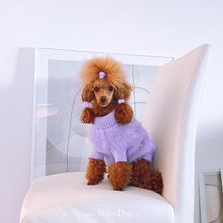 MILLOR DOG - HAIRBAND 1 BOX (25PCS) FROTTE 2 CM  LILA