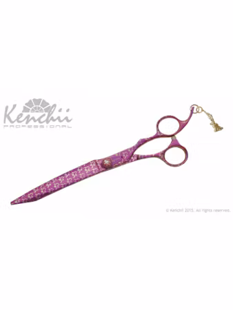KENCHII - PINK POODLE straight Scissor 8"