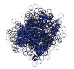 LAINEE - LATEX WRAPPING SNODD METALLIC SAPPHIRE BLUE
