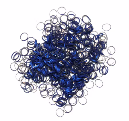 LAINEE - LATEX WRAPPING SNODD METALLIC SAPPHIRE BLUE / 850 PCS 3/8 LARGE/MEDIUM