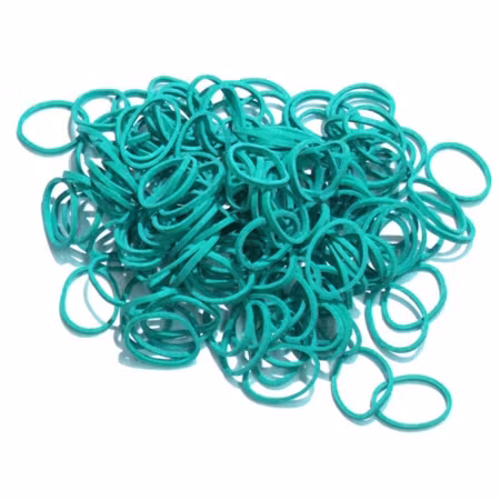 LAINEE - LATEX WRAPPING SNODD TURQUISE / 350 PCS 5/16 MEDIUM/MEDIUM