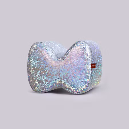 MILLOR DOG - COJÍN LAZO GLITTER PLATA