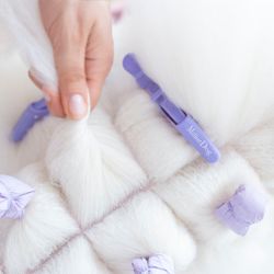 MILLOR DOG - HAIRCLIPS  FUCHSIA  2PCS