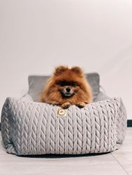 Luxury Dog Car Seat GREY