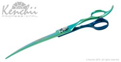 KENCHII -PEACOOCK Curved Scissors 8"